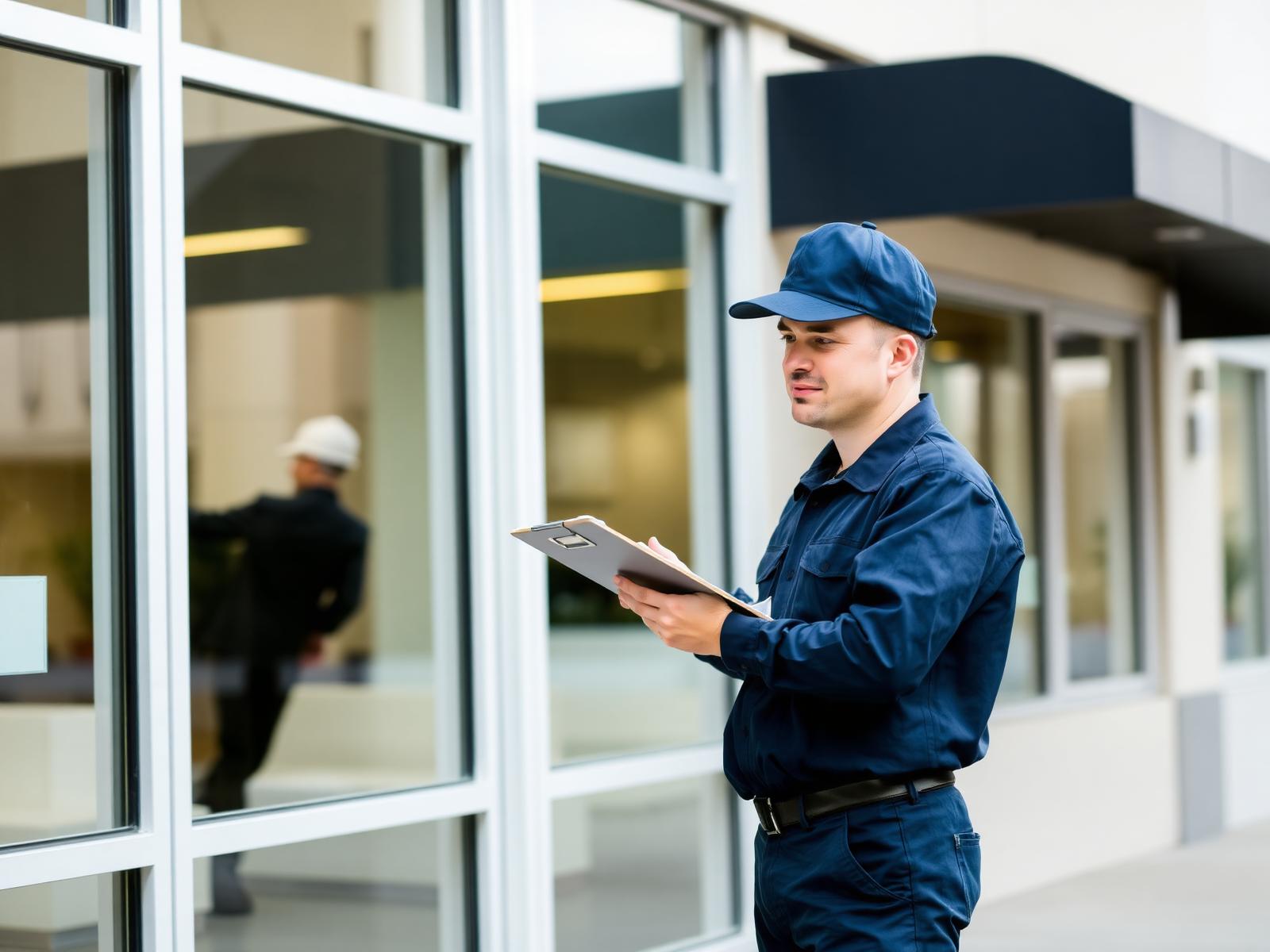 Forte maintenance professional inspecting a commercial property