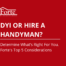 DYI OR HIRE A HANDYMAN